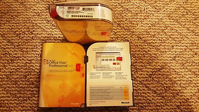 Microsoft Office Visio Professional 2007,SKU D87-02785,Full,Sealed Retail Box