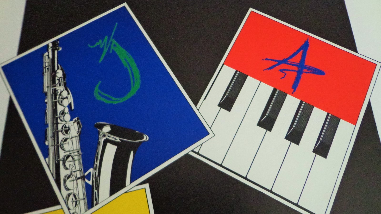 Vintage Jazz Festival Poster SIGNED Leila Hollowell Mobile Alabama