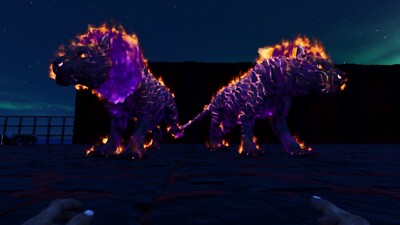 ARK ASA Ascended Xbox Pc PS Pve Purple Looking Pyromane M&F Pair 100% Imprint