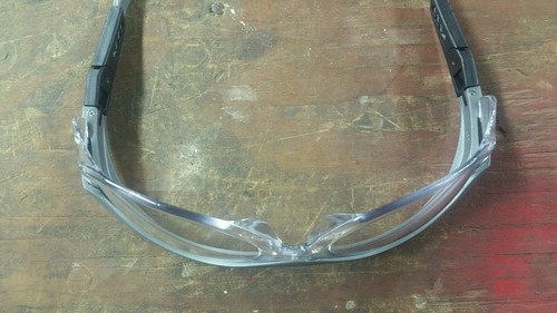 NORTH CLEAR SAFETY GLASSES, GREY FRAMES, T57005GRY, EYE PROTECTION