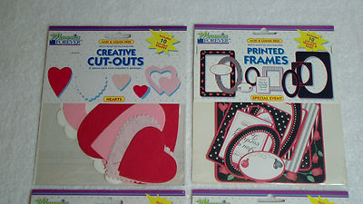 Lot MEMORIES FOREVER Scrapbooking Cut-Outs, Picture Frames Wedding Day Hearts
