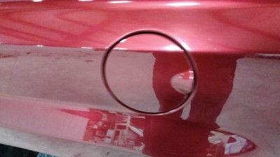 08-17 Jeep Patriot OEM Fuel Filler Door Gas Lid Flap (Deep Cherry PRP)