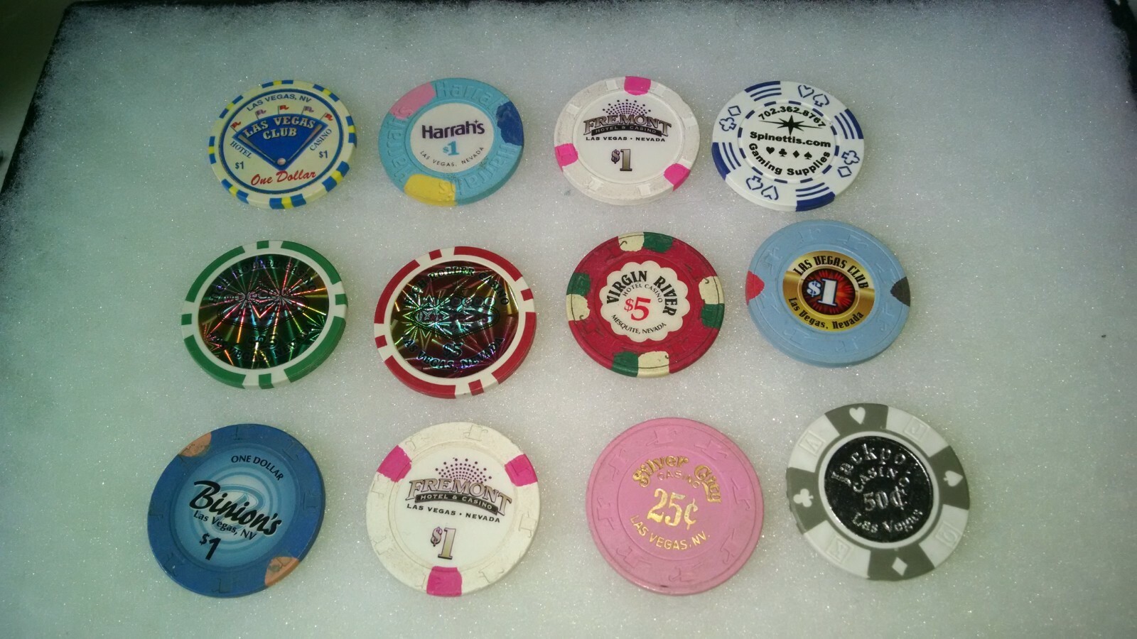 Lot of Casino Chips. $1 $5 $25 and others Las Vegas some