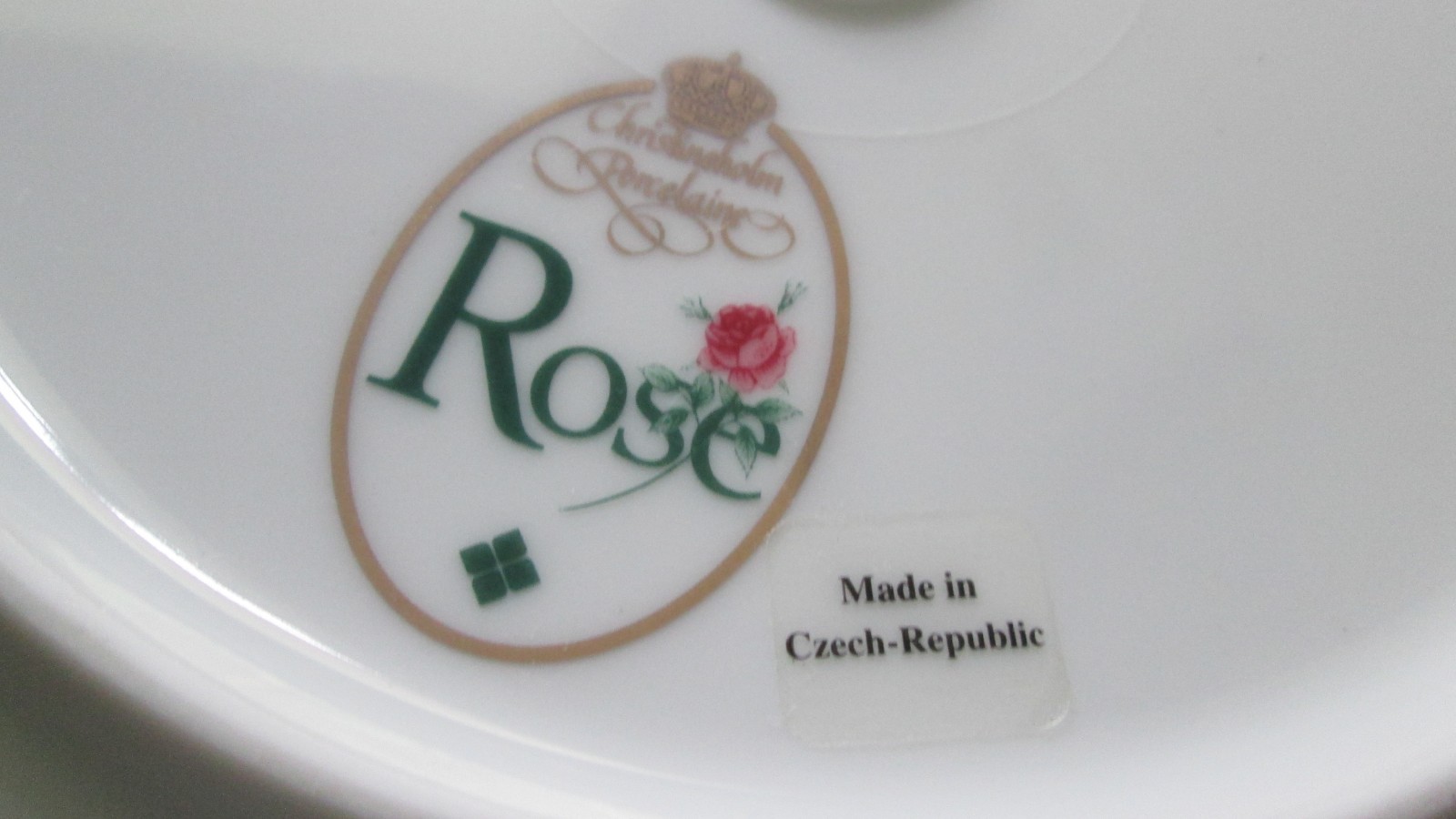 CHRISTINEHOLM 2-TIER PLATE ROSE Czechoslovakian Porcelain Candy Cookies Display