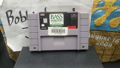 AUTHENTIC BASS MASTERS CLASSIC PRO EDITION SUPER NINTENDO SNES VIDEO GAME 
