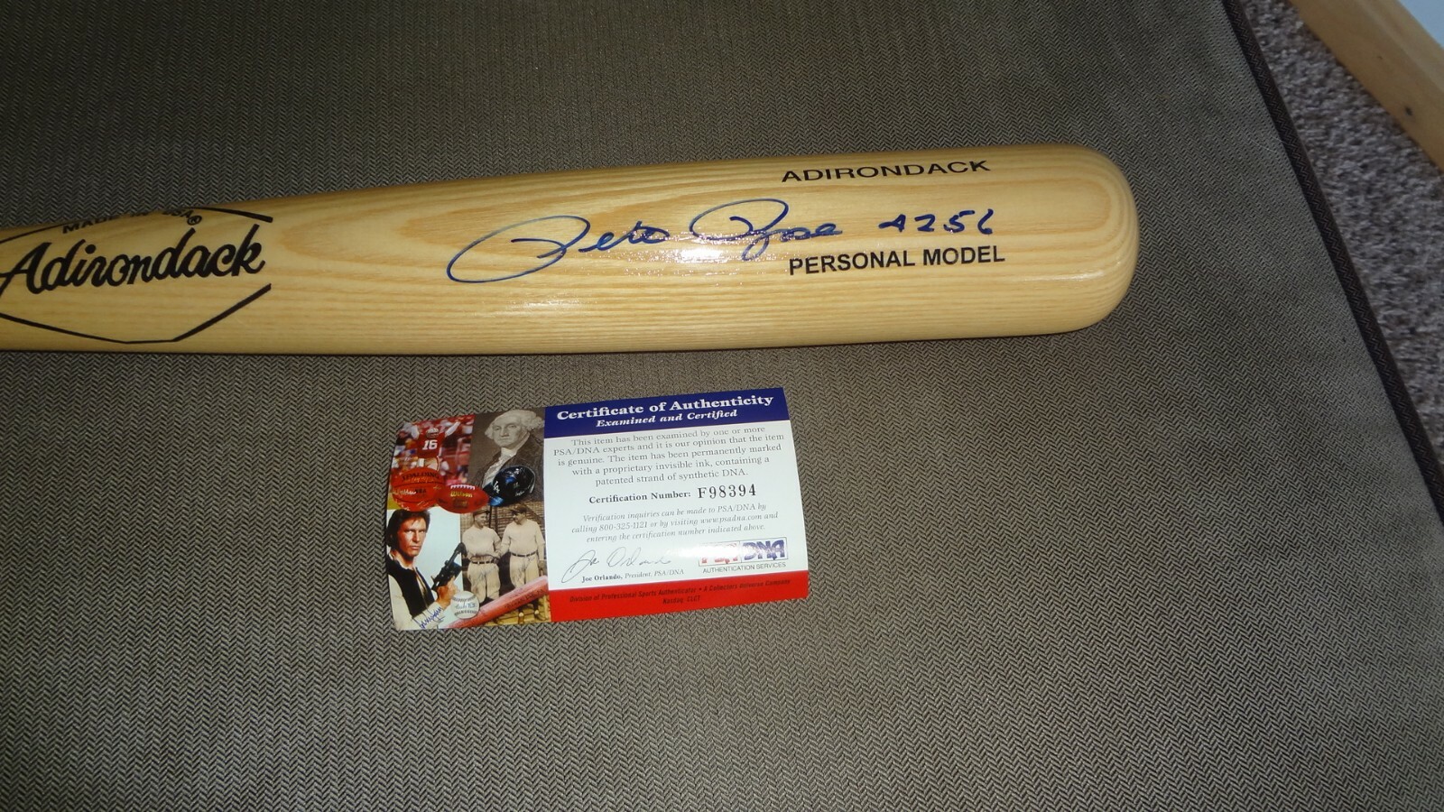 PETE ROSE AUTOGRAPHED BASEBALL BAT