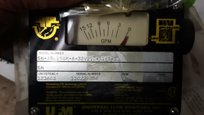 UFM SN-ASB15GM-6-32V1.0-A1WR-3D Flow Monitor New no Box
