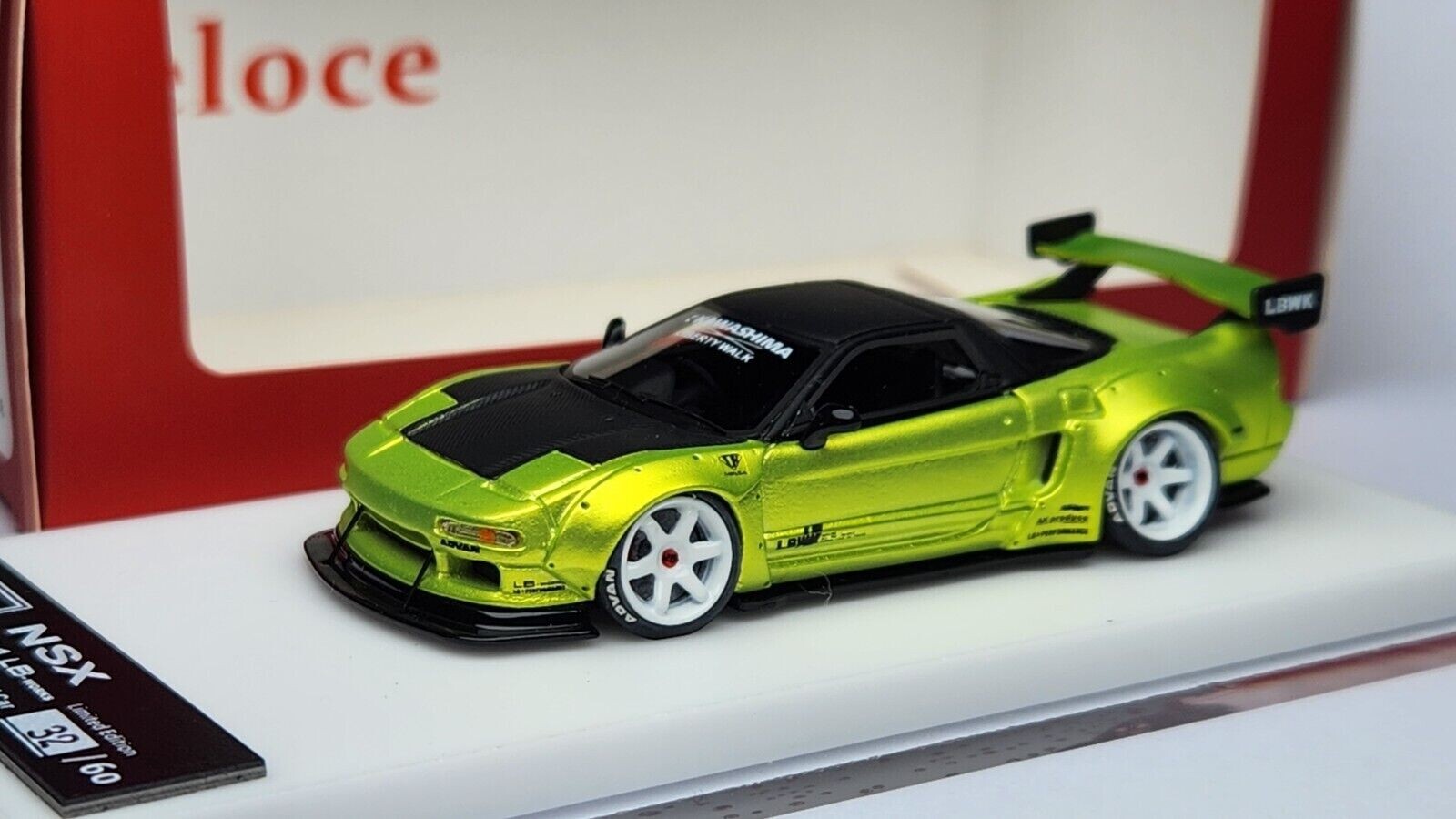 YM MODEL 1/64 LBワークス ホンダ NSX NA1 黒 ブラック アドバン LBWK