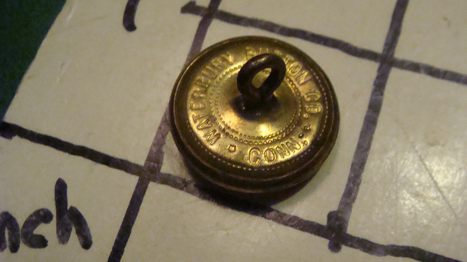 Vintage Original -- militrary -- buttons -- WATERBURY BUTTON CO. conn. EAGLE &