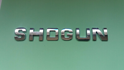 NEW QUALITY 3D SELF ADHESIVE CHROME LETTERS, BADGE, EMBLEM, SPELLING '' SHOGUN '',