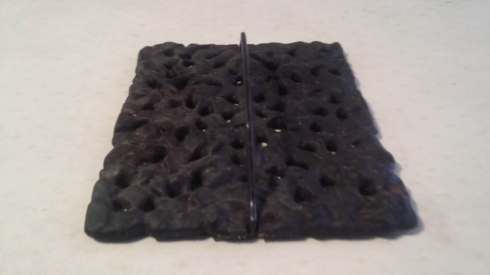 (Set of 2) Vintage Cast Iron Stove Top Covers / Plates / Lids 9 5/8