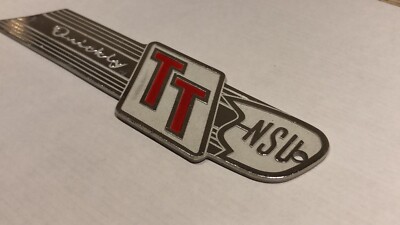 NSU QUICKLY TT 50cc 1959 1961 1962 1963 Fuel Tank Emblem Badge R.H N.O.S