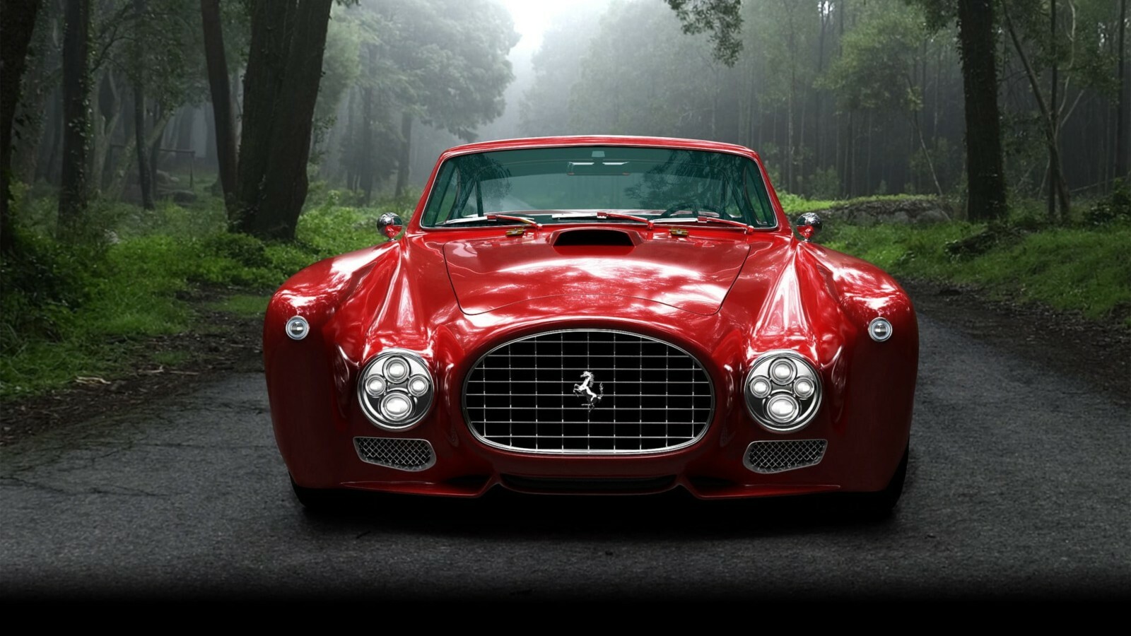 Ferrari F340 Classic Retro Vintage High-Quality 22inx17in
