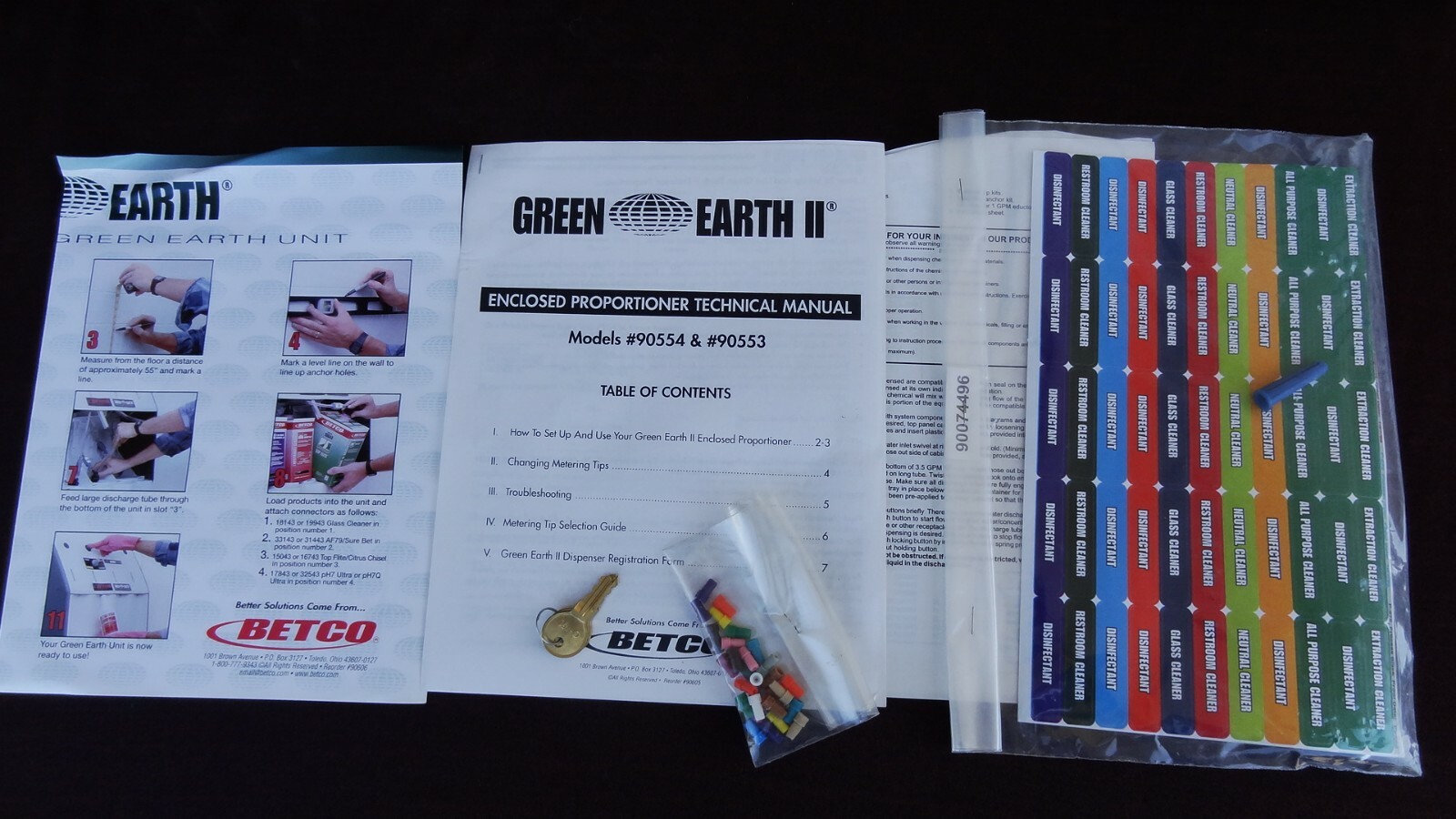 Betco Green Earth II Enclosed Proportioner Dilution Control Chemical Dispenser 