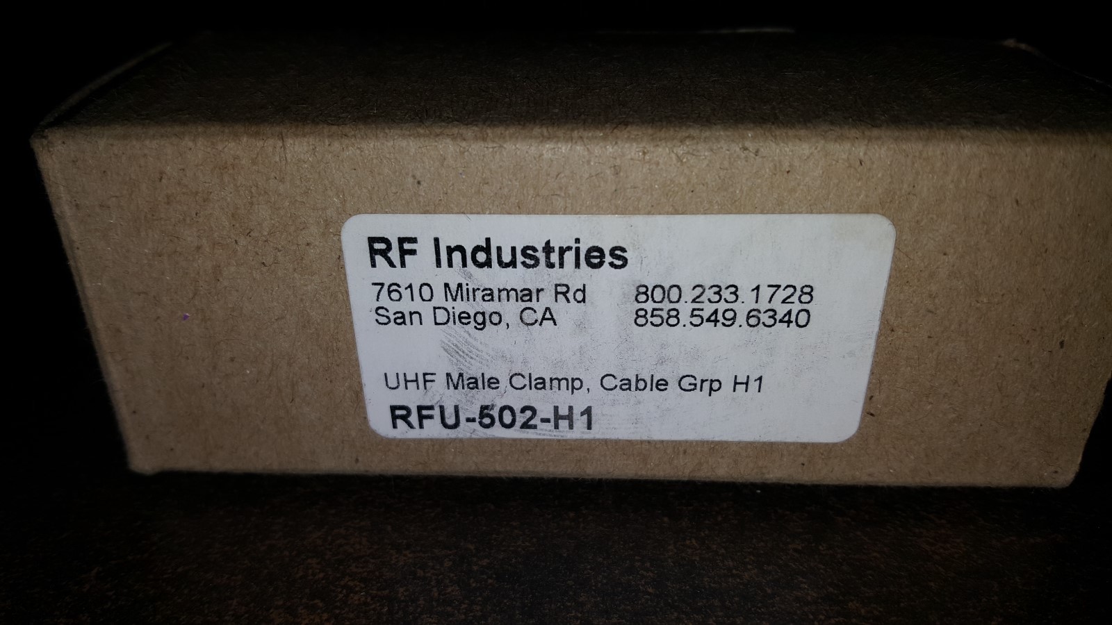 RFU-502-H1 UHF Male Connector for 1/2