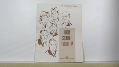 OUR SCOUT FAMILY PR Reference Guide Council Booklet 13pgs Boy Cub Scout 1966 new