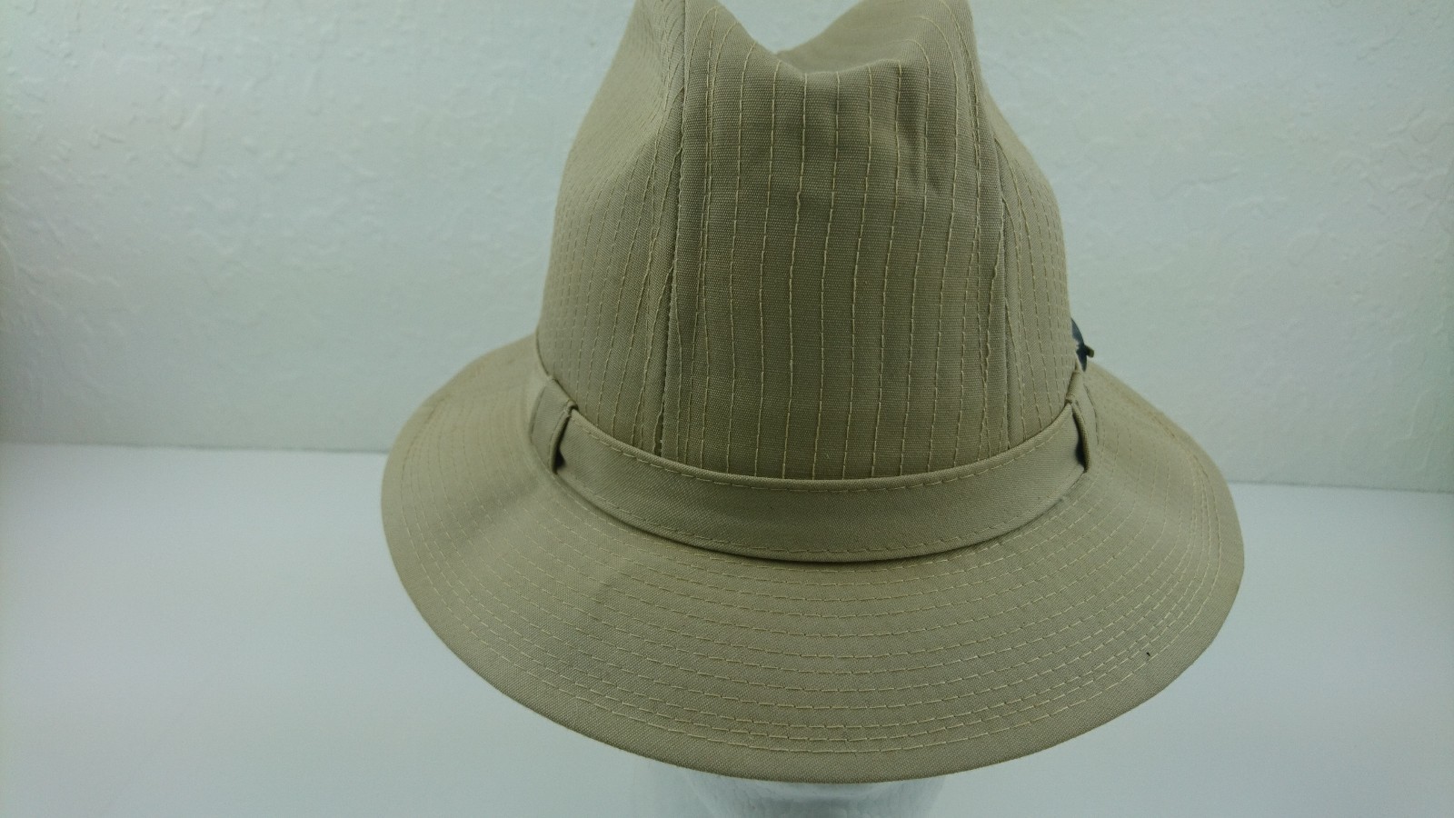 Vintage Stetson Men 7 1/4 Brown Fedora Hat Buckle Mad Men