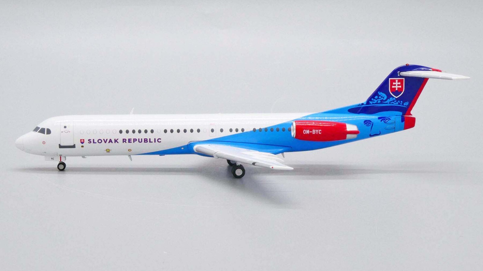 JC Wings1:200 スロバキア政府専用 Fokker100 OM-BYC Slovakia Government Fokker 100 OM-BYC JC Wings LH2GOV242