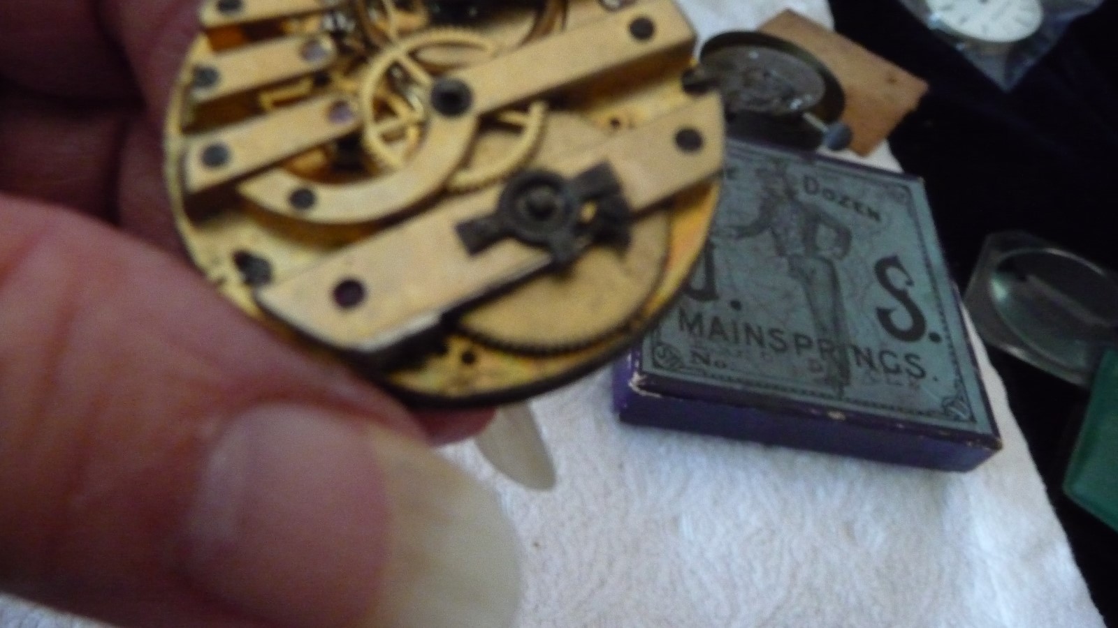 #12/3/R Antique POCKET WATCH   PARTS  NO MAKER