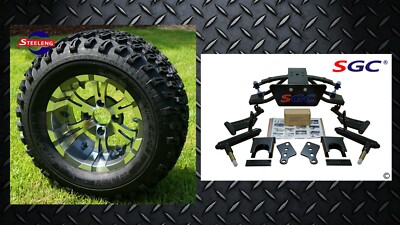 CLUB CAR PRECEDENT GOLF CART 6'' SGC A-ARM LIFT KIT + 12'' WHEELS and 23'' AT TIRES