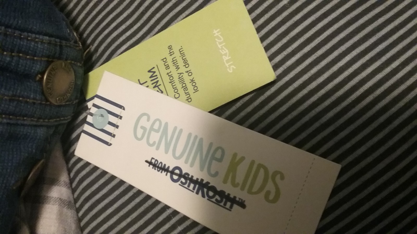 Childrens overalls Genuine Kids from Osh Kosh size 6 Knit denim