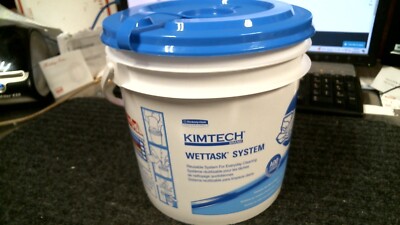 Kimtech 51677 WetTask Wiper Buckets White/Blue. 4PK. 55VP65   GR8 BUY.