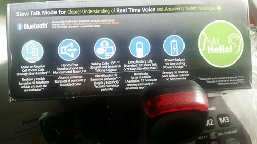 Panasonic KX-TGM430B Link2Cell Bluetooth Amplified Cordless Phone w/Answering