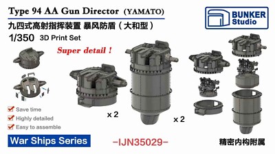 Bunker Studio 1/350 IJN Type 94  AA Gun Director for YAMATO IJN35029