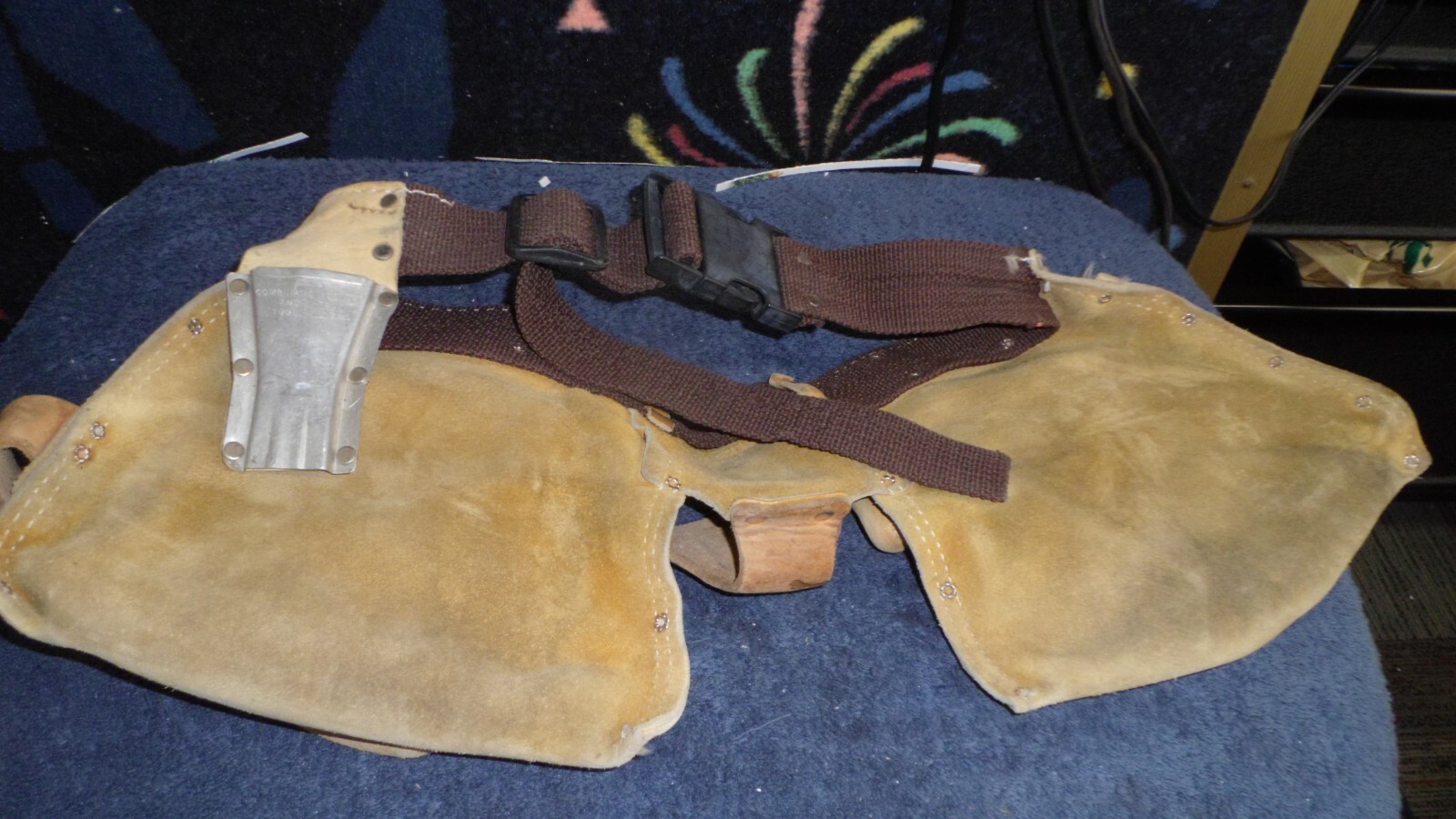 Vintage Sears Craftsman Leather Carpenter's Tool Belt No. 33751 Multiple Pockets