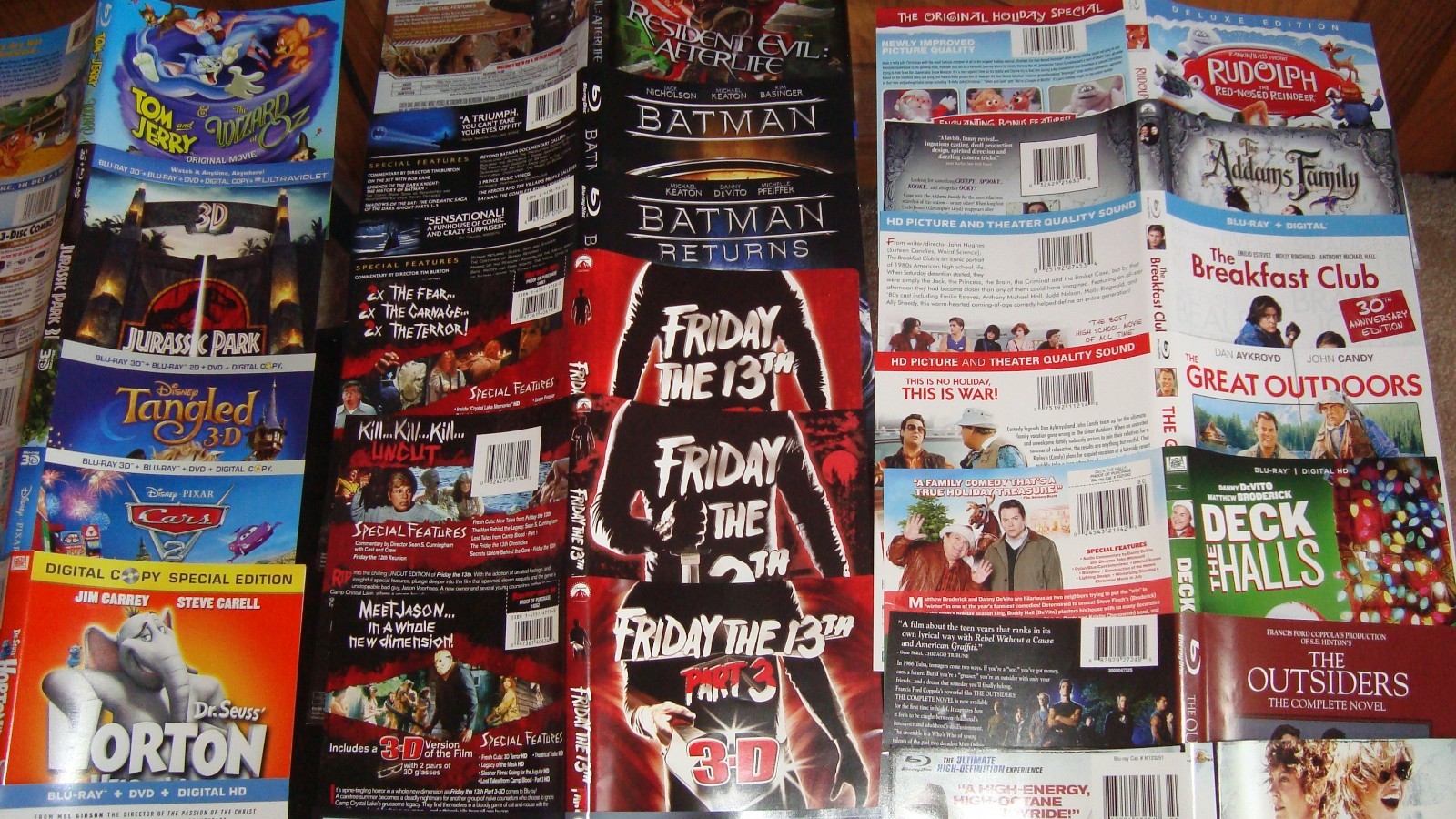 LOT OF 50 DVD INSERTS (ARTWORK ONLY) SLEEVES ALL KINDS AND 16 BOXES