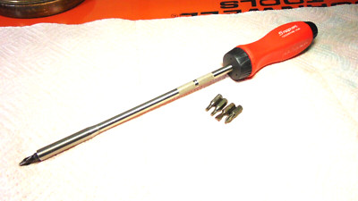 Snap-On Tools Red ''Dale Earnhardt Jr'' Long Ratcheting Screwdriver SSDMR4B USA