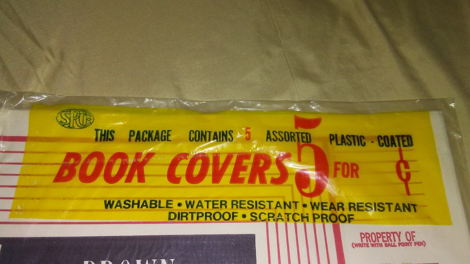 SET OF 5 VINTAGE 1972 SPCE COLLEGE BOOK COVERS YALE HARVARD BROWN