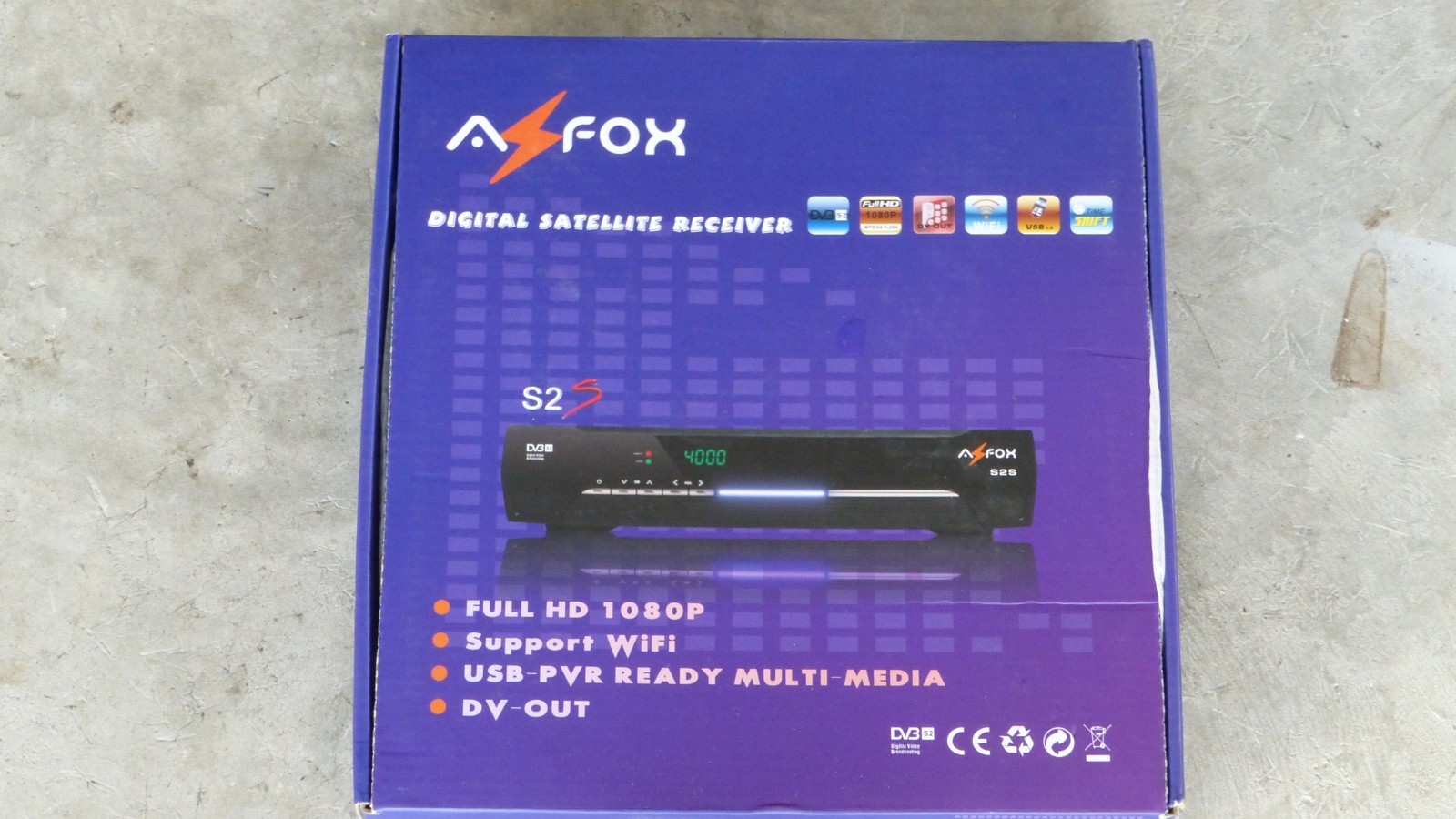 DVB-S2  1080P HD Digital Satellite Terrestrial Receiver MPEG-4 TV Tuner