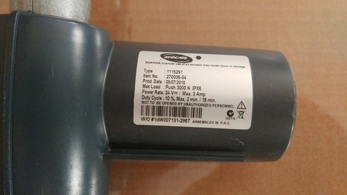 (2)Invacare Hospital Bed Actuators Item # 270006-04 & 270006-04 Ready To Use SET