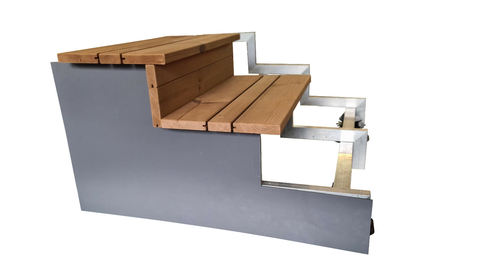 Terrassentreppe 3 Stufen Terrassendielen Gartentreppe Außentreppe Balkontreppe eBay