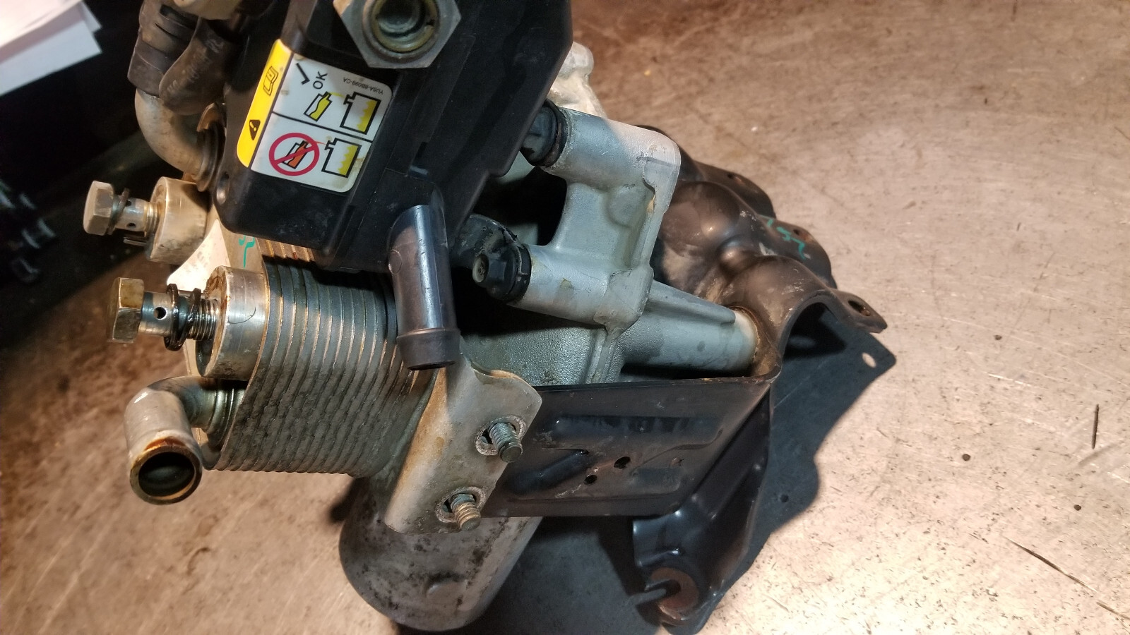 08-10 2008 6.4 Powerstroke Turbo Diesel International 6.4 Fuel Cooler 1875109C93 - Picture 9 of 9