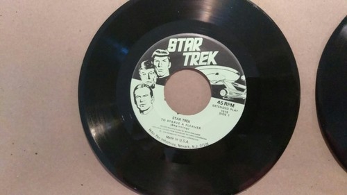 Set of 3 Peter Pan Records 45rpm Records STAR TREK 1979