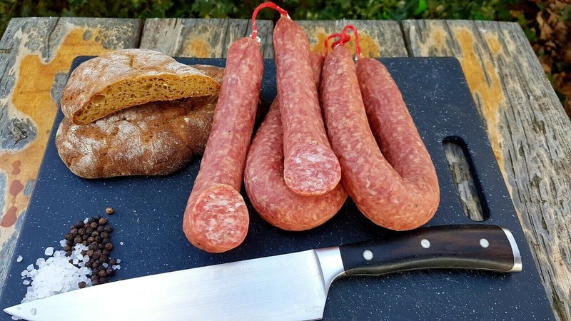  Eichsfelder Wurst Eichsfelder Runde ThÃ¼Ringer Luftgetrocknet Mettwurst 3er Pack