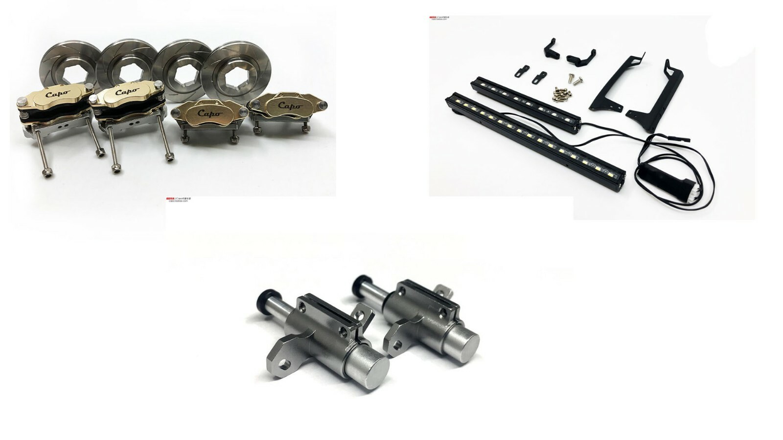 Front+Rear Light +Bump Stops+Decoration Brakes for Capo