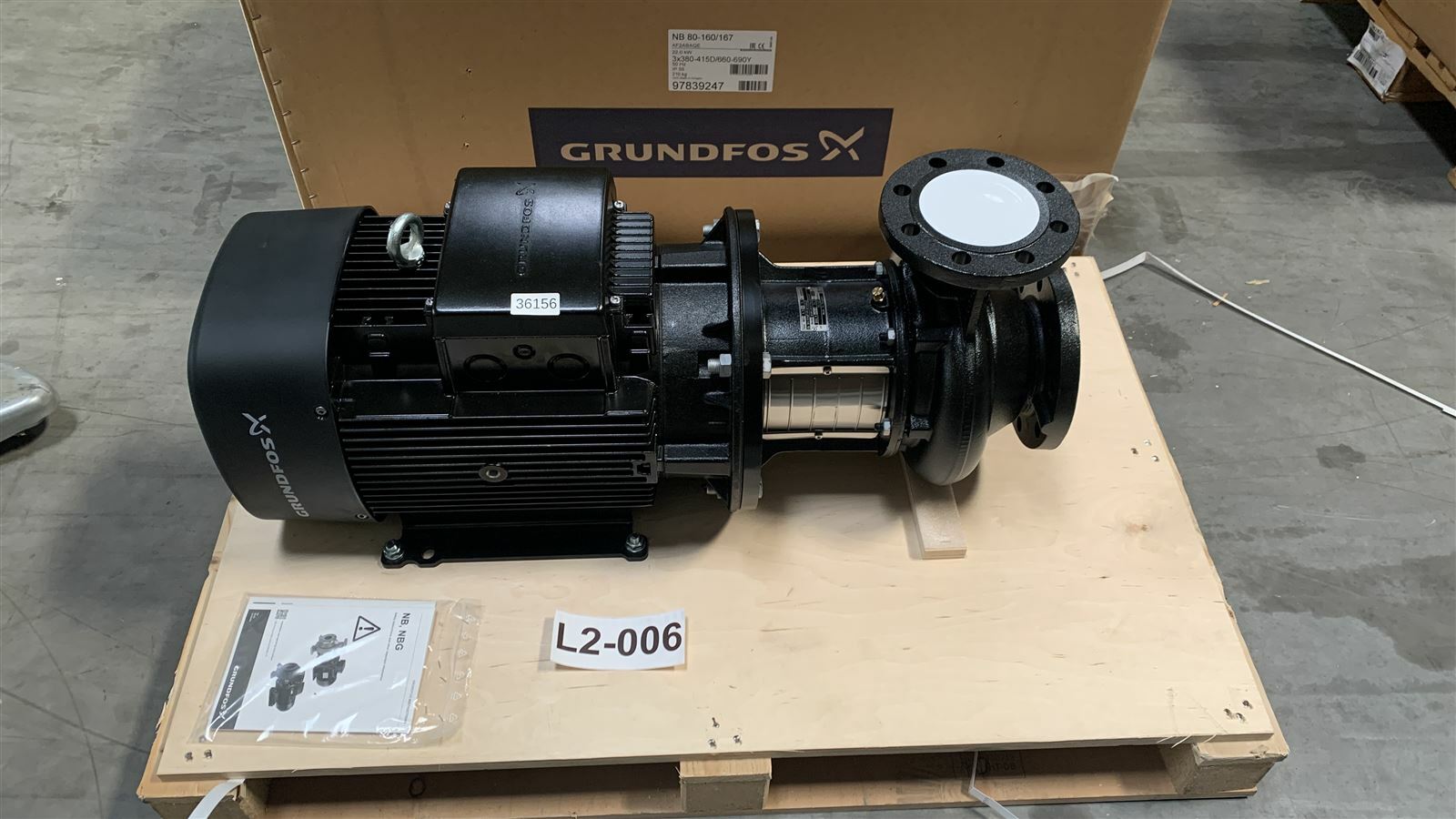 Grundfos NB 80-160/167 Blockpumpe Pumpe AF2ABAQE Grundfos NB 80-160/167 Blockpumpe Pumpe AF2ABAQE