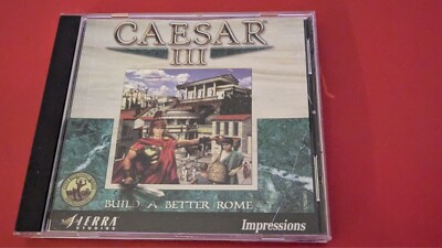 Caesar 3 III Sierra 2000 PC Game CD ROM - Build a Better Rome