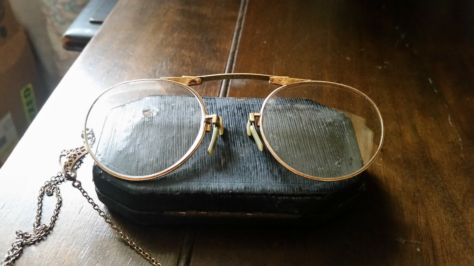 Gold Filled Folding Pince Nez AO 1/10 12K GF 1920s