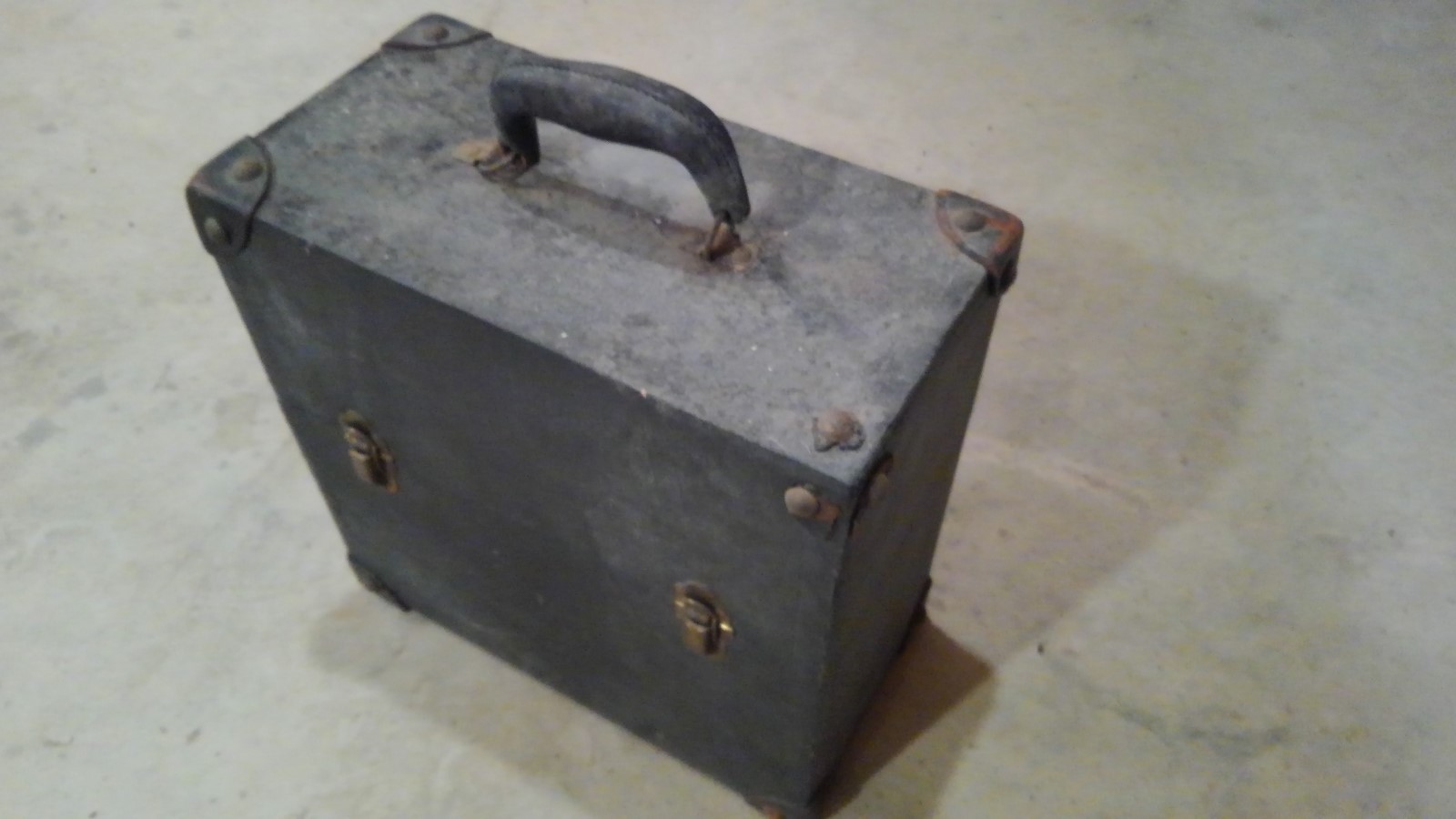 Pair of Antique Embalmers Canisters with Original Carrying Case. Awesome Patina