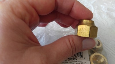 1/2'' BRASS FLARE NUT, Heavy Item# RN4F set of 5 ProPlus NEW