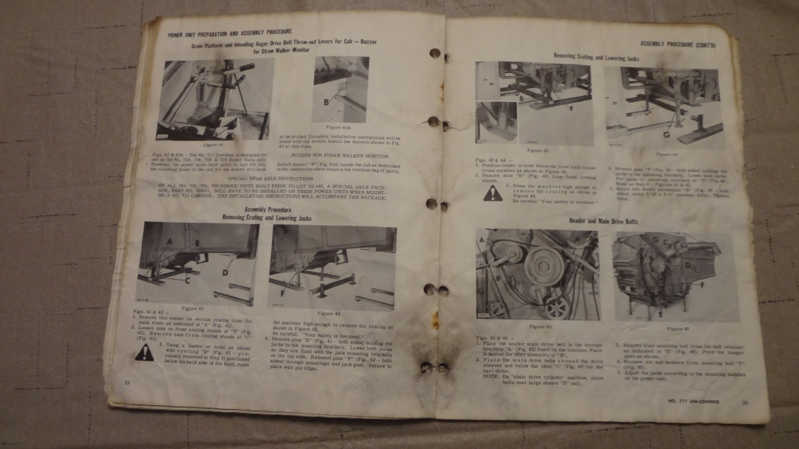 New Idea 717 Uni Combine Operator's Manual UC-106