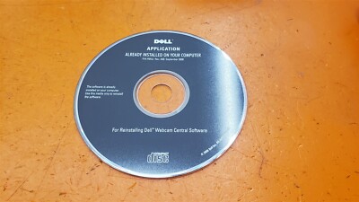       Dell Application Reinstalling Webcam Central Software 2008 Disc Only