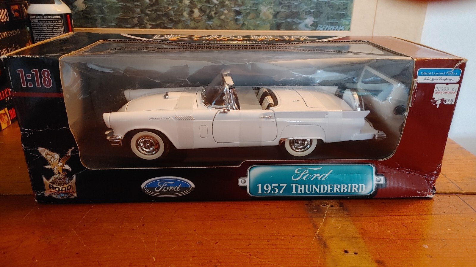 Road Signature 1957 Ford Thunderbird White Diecast 1:18 | eBay