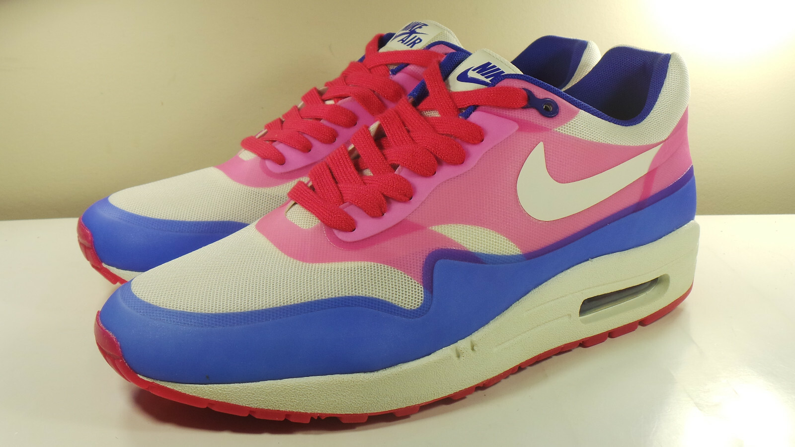 DS 2013 NIKE AIR MAX 1 HYPERFUSE PINK 579758 100 WMN 11
