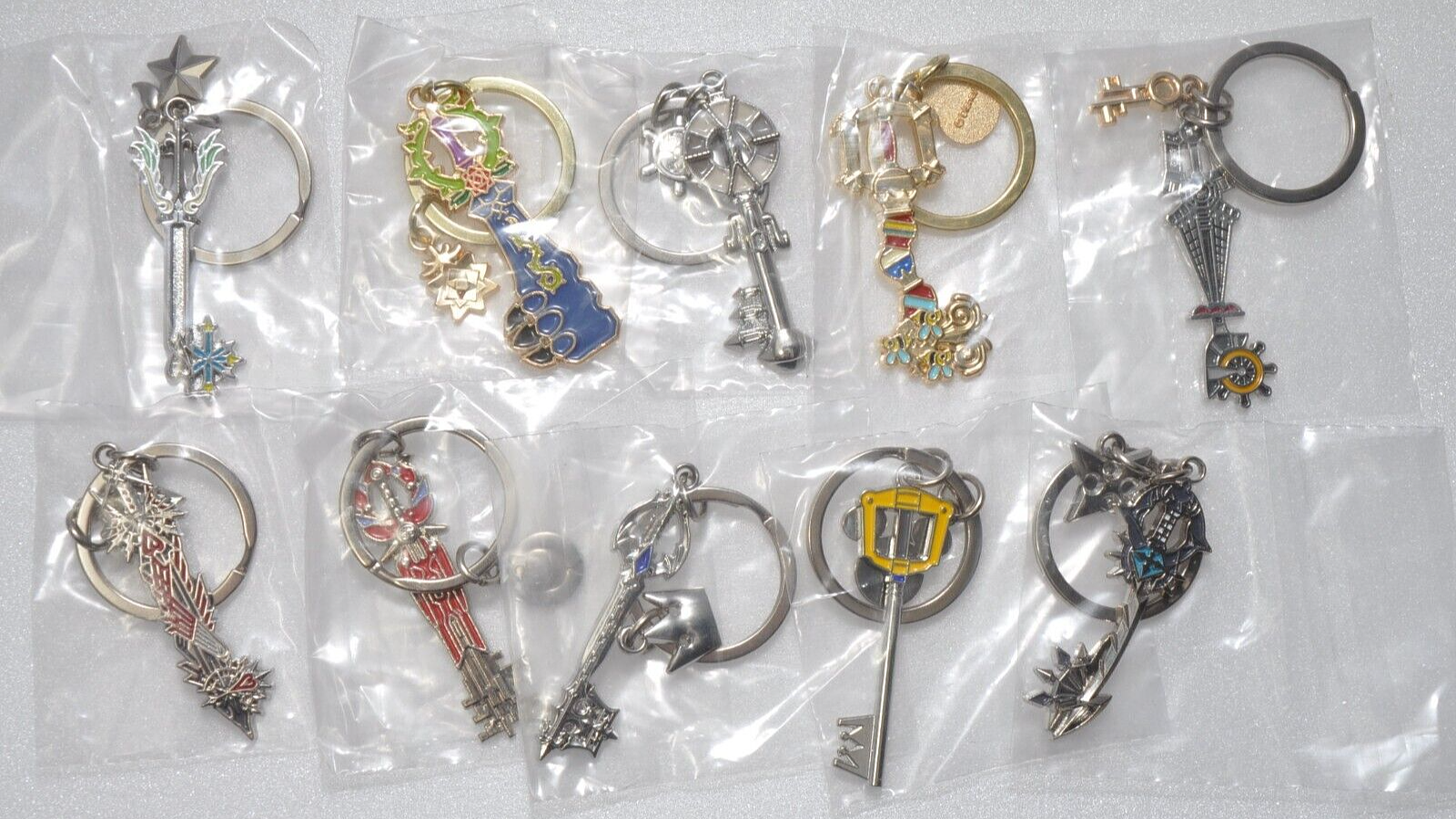 Kingdom Hearts Keyblade Charm Collection 10 Types Set Disney