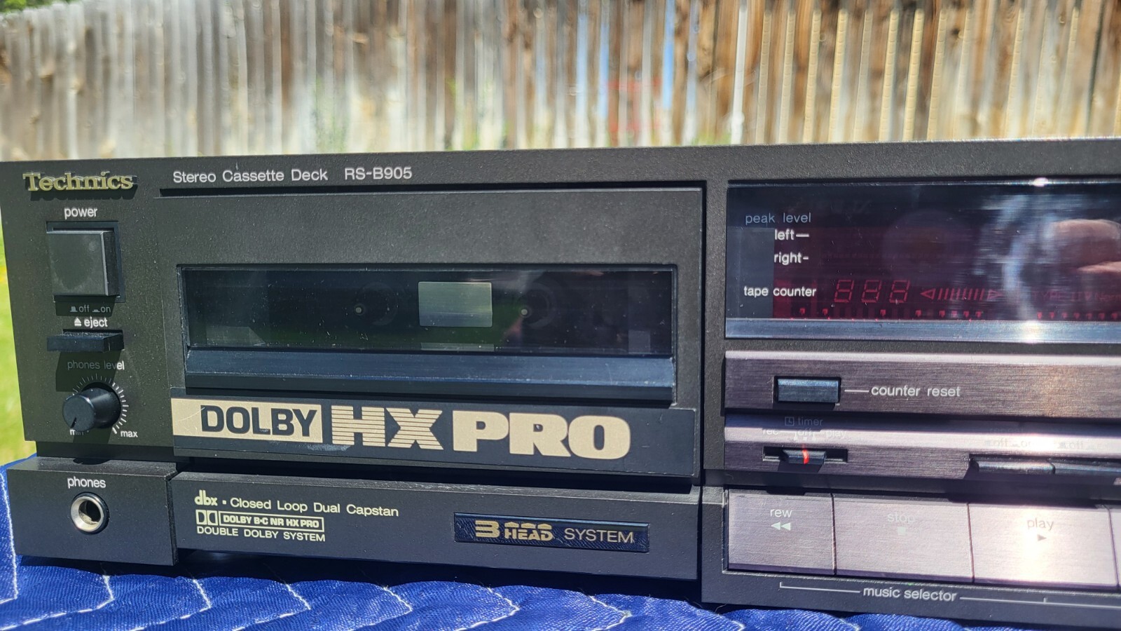 ポータブルプレーヤー technics RS-B905 Technics RS-B905 Cassette Deck Demo - Recording with dbx